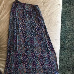 Patterned maxi skirt